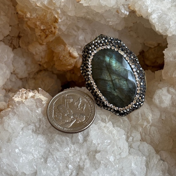Labradorite Statement Ring - Picture 10 of 13